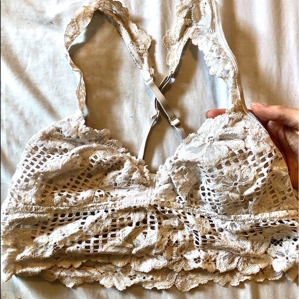 AERIE Flowered Cotton Bralette